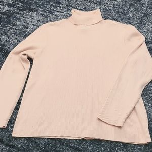 Ralph Lauren light pink turtleneck.